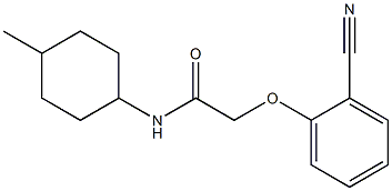 2-(2-cyanophenoxy)-N-(4-methylcyclohexyl)acetamide Struktur