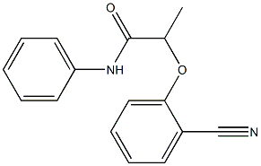 2-(2-cyanophenoxy)-N-phenylpropanamide Struktur