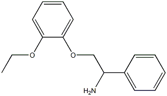 2-(2-ethoxyphenoxy)-1-phenylethanamine Struktur