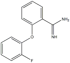 2-(2-fluorophenoxy)benzene-1-carboximidamide Struktur