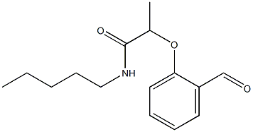 2-(2-formylphenoxy)-N-pentylpropanamide Struktur