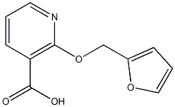 2-(2-furylmethoxy)nicotinic acid Struktur