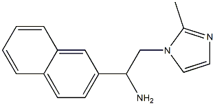 2-(2-methyl-1H-imidazol-1-yl)-1-(2-naphthyl)ethanamine Struktur