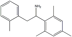 2-(2-methylphenyl)-1-(2,4,6-trimethylphenyl)ethan-1-amine Struktur