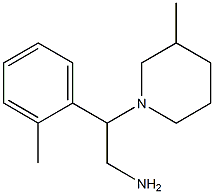 2-(2-methylphenyl)-2-(3-methylpiperidin-1-yl)ethanamine Struktur