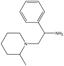 2-(2-methylpiperidin-1-yl)-1-phenylethanamine Struktur