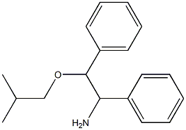 2-(2-methylpropoxy)-1,2-diphenylethan-1-amine Struktur