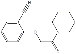 2-(2-oxo-2-piperidin-1-ylethoxy)benzonitrile Struktur