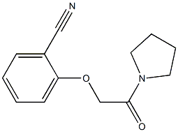 2-(2-oxo-2-pyrrolidin-1-ylethoxy)benzonitrile Struktur