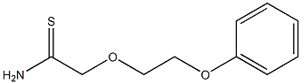 2-(2-phenoxyethoxy)ethanethioamide Struktur