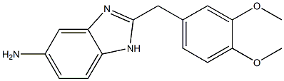 2-(3,4-dimethoxybenzyl)-1H-benzimidazol-5-amine Struktur