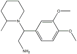 2-(3,4-dimethoxyphenyl)-2-(2-methylpiperidin-1-yl)ethanamine Struktur