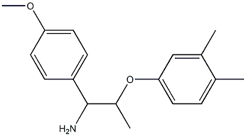 2-(3,4-dimethylphenoxy)-1-(4-methoxyphenyl)propan-1-amine Struktur