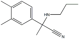 2-(3,4-dimethylphenyl)-2-(propylamino)propanenitrile Struktur