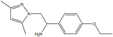 2-(3,5-dimethyl-1H-pyrazol-1-yl)-1-(4-ethoxyphenyl)ethanamine Struktur