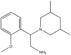 2-(3,5-dimethylpiperidin-1-yl)-2-(2-methoxyphenyl)ethanamine Struktur