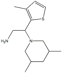 2-(3,5-dimethylpiperidin-1-yl)-2-(3-methylthien-2-yl)ethanamine Struktur