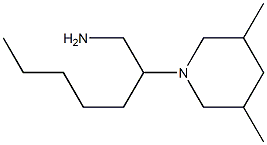 2-(3,5-dimethylpiperidin-1-yl)heptan-1-amine Struktur