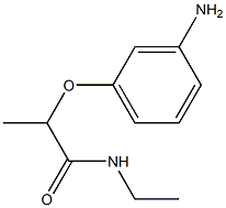 2-(3-aminophenoxy)-N-ethylpropanamide Struktur