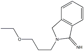 2-(3-ethoxypropyl)-2,3-dihydro-1H-isoindol-1-imine Struktur