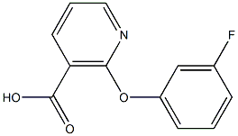 2-(3-fluorophenoxy)nicotinic acid Struktur