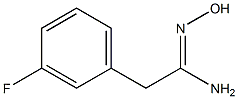 2-(3-fluorophenyl)-N'-hydroxyethanimidamide Struktur