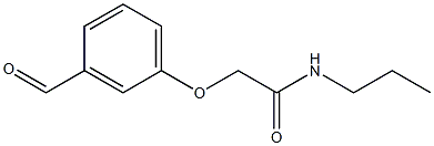 2-(3-formylphenoxy)-N-propylacetamide Struktur