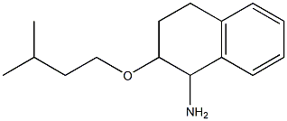 2-(3-methylbutoxy)-1,2,3,4-tetrahydronaphthalen-1-amine Struktur