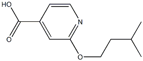 2-(3-methylbutoxy)pyridine-4-carboxylic acid Struktur