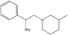 2-(3-methylpiperidin-1-yl)-1-phenylethanamine Struktur