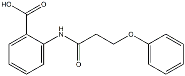 2-(3-phenoxypropanamido)benzoic acid Struktur