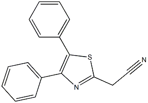 2-(4,5-diphenyl-1,3-thiazol-2-yl)acetonitrile Struktur