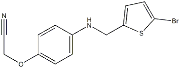 2-(4-{[(5-bromothiophen-2-yl)methyl]amino}phenoxy)acetonitrile Struktur