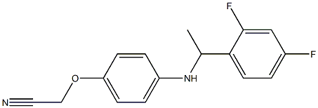 2-(4-{[1-(2,4-difluorophenyl)ethyl]amino}phenoxy)acetonitrile Struktur