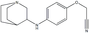 2-(4-{1-azabicyclo[2.2.2]octan-3-ylamino}phenoxy)acetonitrile Struktur