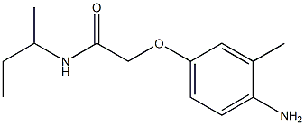 2-(4-amino-3-methylphenoxy)-N-(sec-butyl)acetamide Struktur