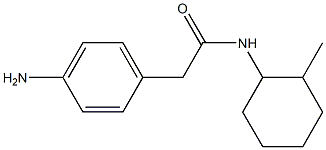 2-(4-aminophenyl)-N-(2-methylcyclohexyl)acetamide Struktur