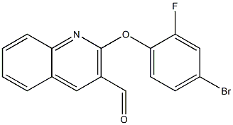 2-(4-bromo-2-fluorophenoxy)quinoline-3-carbaldehyde Struktur