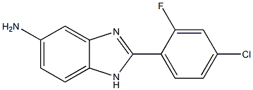 2-(4-chloro-2-fluorophenyl)-1H-1,3-benzodiazol-5-amine Struktur