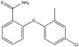 2-(4-chloro-2-methylphenoxy)benzene-1-carbothioamide Struktur