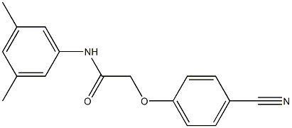 2-(4-cyanophenoxy)-N-(3,5-dimethylphenyl)acetamide Struktur