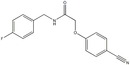 2-(4-cyanophenoxy)-N-(4-fluorobenzyl)acetamide Struktur