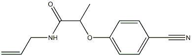 2-(4-cyanophenoxy)-N-(prop-2-en-1-yl)propanamide Struktur