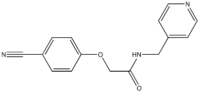 2-(4-cyanophenoxy)-N-(pyridin-4-ylmethyl)acetamide Struktur