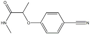 2-(4-cyanophenoxy)-N-methylpropanamide Struktur