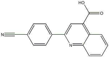 2-(4-cyanophenyl)quinoline-4-carboxylic acid Struktur