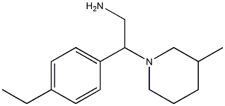 2-(4-ethylphenyl)-2-(3-methylpiperidin-1-yl)ethanamine Struktur