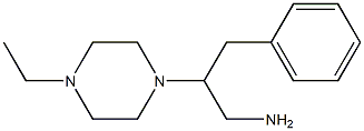 2-(4-ethylpiperazin-1-yl)-3-phenylpropan-1-amine Struktur