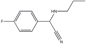 2-(4-fluorophenyl)-2-(propylamino)acetonitrile Struktur