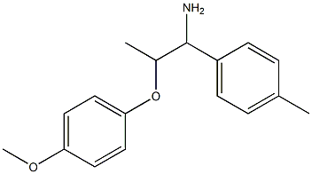 2-(4-methoxyphenoxy)-1-(4-methylphenyl)propan-1-amine Struktur